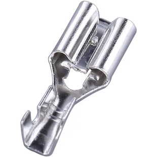 6.3自锁插f簧端子带锁扣接线端子250铜接插件母头冷压接线端子200