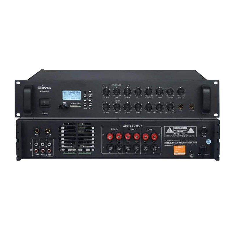 新款蓝牙分区f功放机大功率家用专业公放器公共广播背景音乐系统