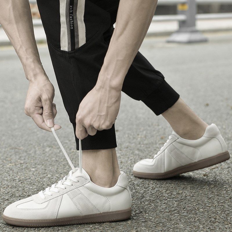 低帮德训鞋男款头层牛皮男士休闲鞋西装百搭真皮高端板鞋夏季镂空,流行男鞋,休闲板鞋,淘宝优惠券,粉丝福利购,淘宝优惠卷