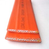 行车排线13 电镀生产线V耐腐蚀天车排线 1.5平方天车扁线