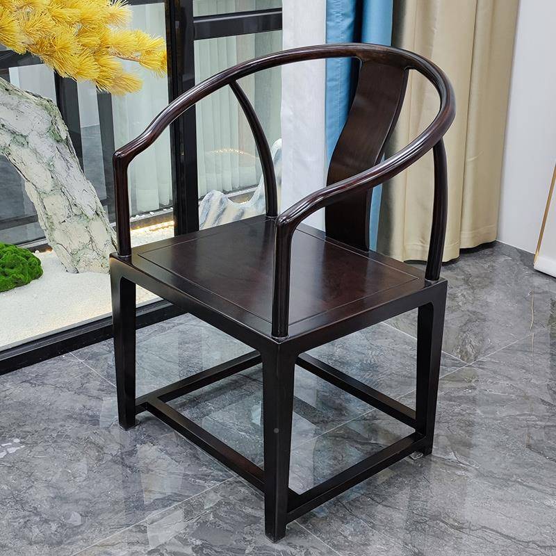 唐春茶桌沙茶茶台配件椅子比GMY利木实黑色四方凳靠家用阳台茶室