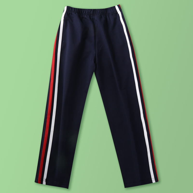 儿童长裤秋冬装张条纹裤子男童女童中小学校校裤S校服加绒加运动