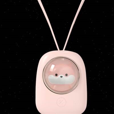 挂脖子无叶便携式小风扇t迷你x型随身充电挂脖空调手持懒人超长续