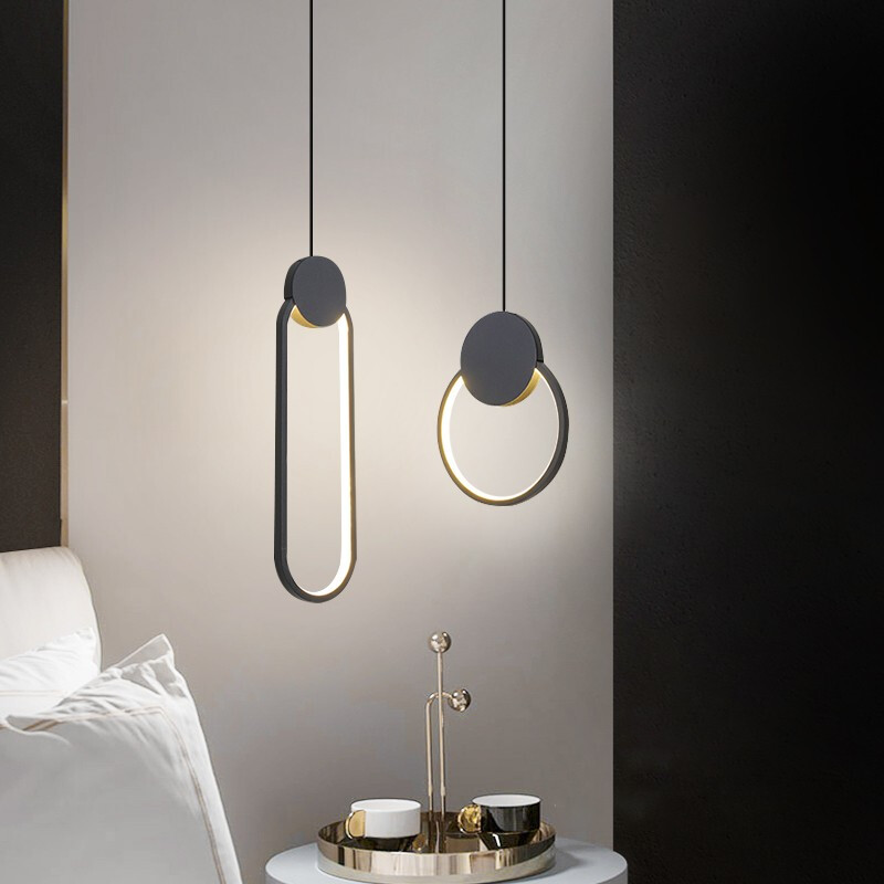 卧室床头吊灯现代简约2021年新款创意个性艺术极简吊线小吊灯具