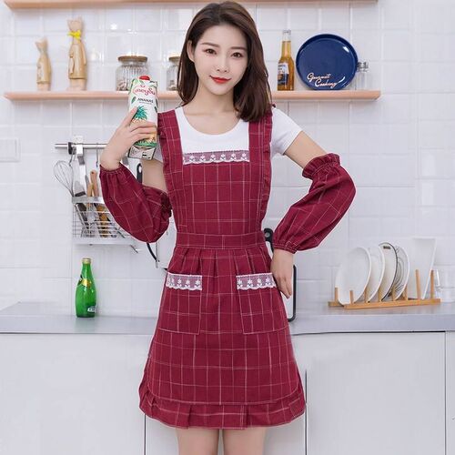 女士围裙漂e亮的时尚厨房2020新款洋气韦裙做饭罩衣公主薄款外女