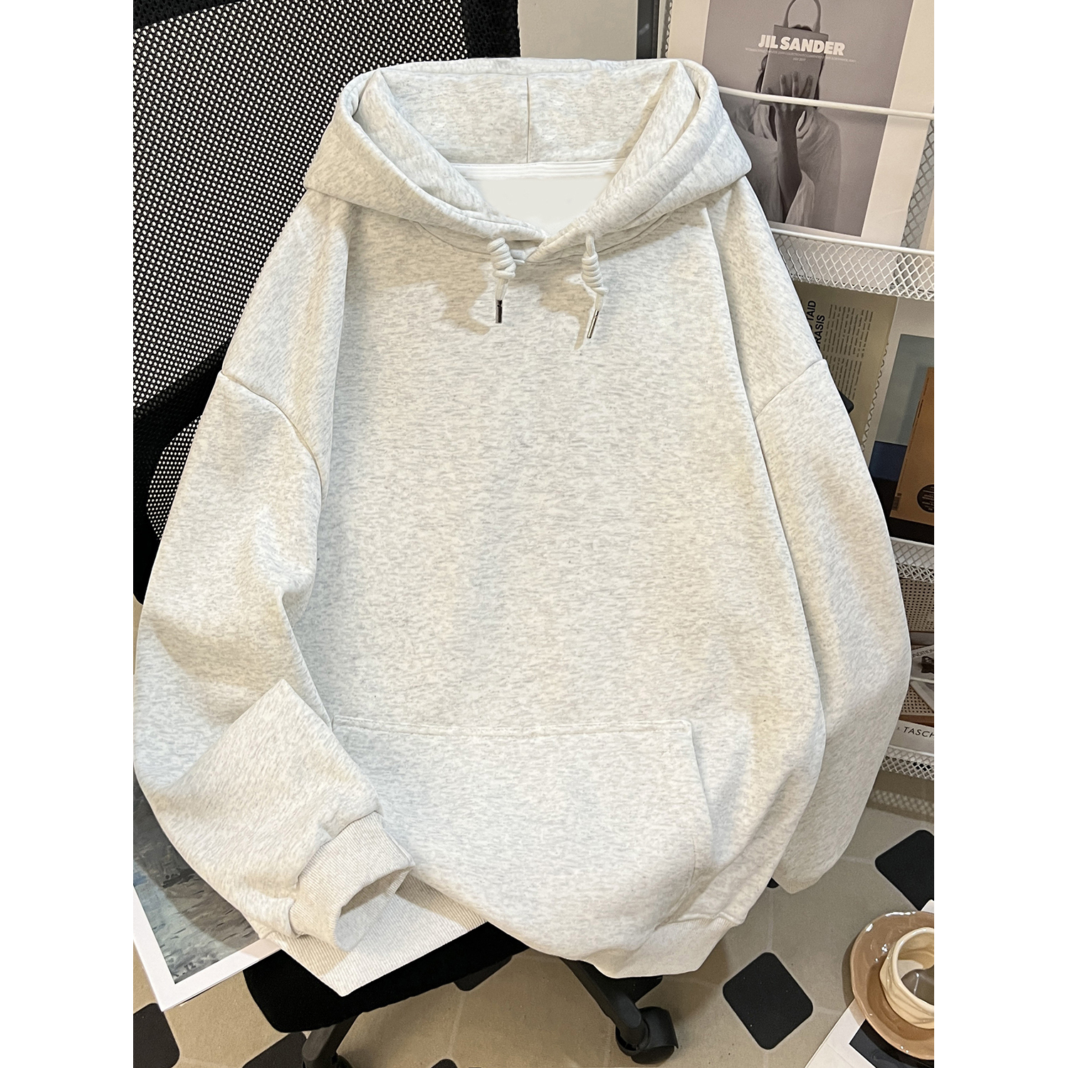 大码300斤潮牌美式重磅纯棉卫衣