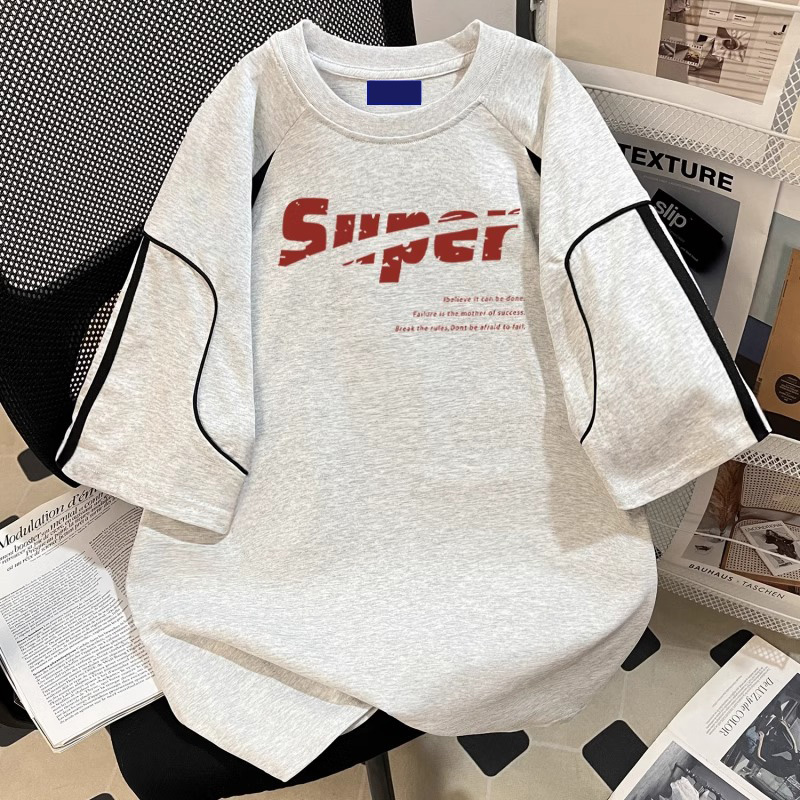 大码300斤美式潮牌纯棉短袖T恤