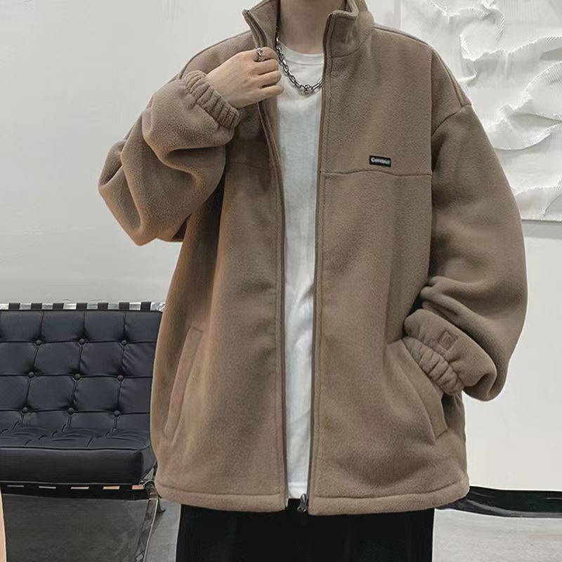 大码300斤摇粒绒夹克外套