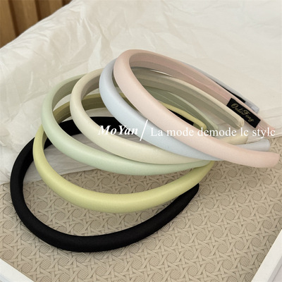 韩版细闪亮色系发箍女2026新款发卡气质简约高颅顶压发捆海绵头箍