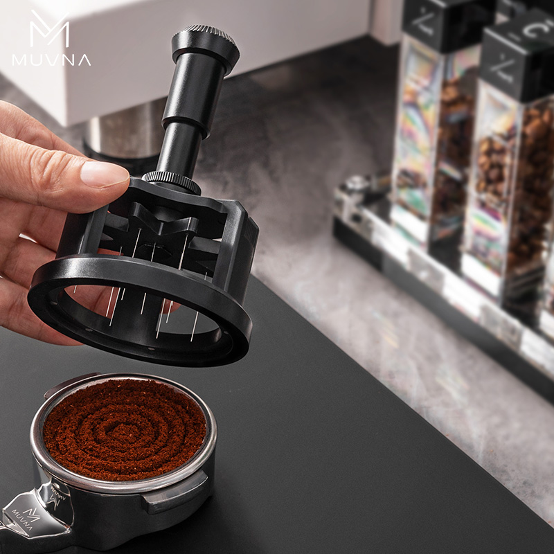 MUVNA提莫按压式旋转布粉针