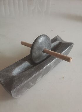 青石碾子唐代宋代老式茶碾小石臼捣药臼碾茶粉抹茶饼中药碾