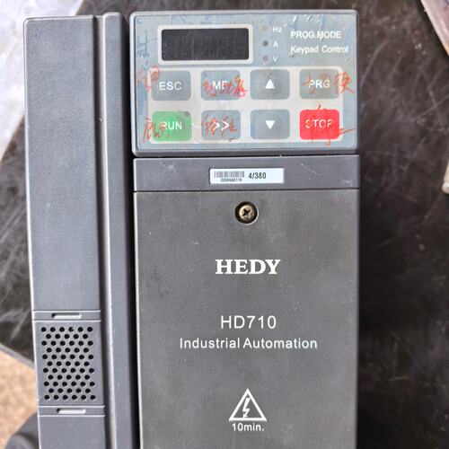 议价HEDY七喜HD710变频器，4KW，三相380V，拆机件，