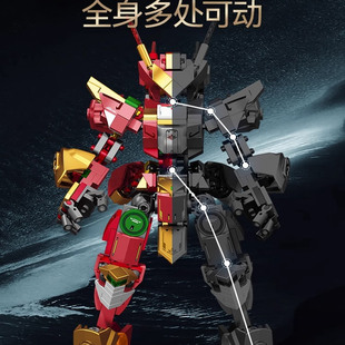 【新品】森宝积木BB战士国产机甲拼搭积木拼装玩具模型男礼物