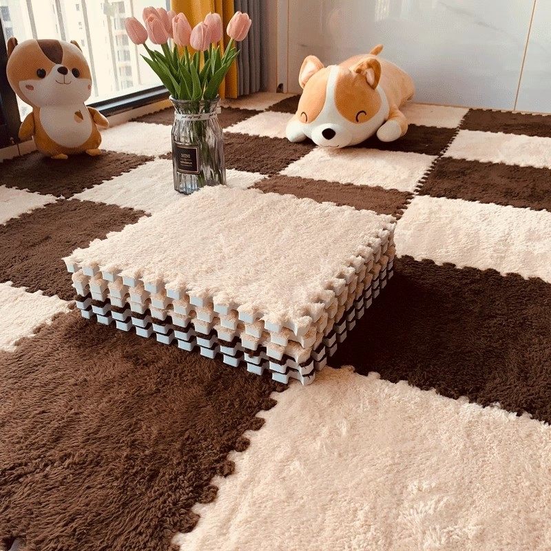 毛绒拼接地毯卧室大面积全铺儿童静音房间客厅隔音垫床边毯隔凉,玩具/童车/益智/积木/模型,爬行垫,淘宝优惠券,粉丝福利购,淘宝优惠卷