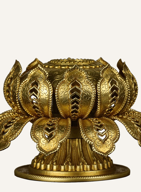 慧宝手摇转桶莲花底座B款转筒莲花款插座纯铜单双层莲金座多款