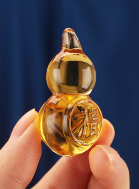 藏传用品藏式手把件挂件店铺开业送礼财神福男女通用饰品葫芦水晶