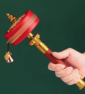 藏式手摇家用摆件转轮纯