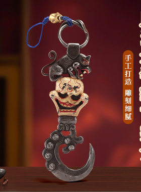 大木门把手复古拉环单只