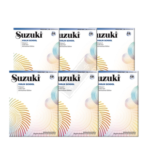铃木小提琴教程 亚洲版 附CD 不含钢伴谱 全套共一至六卷 原版乐谱书 Suzuki Violin School Vol 1-6 Asian Edition