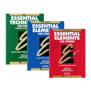 弦乐的基本要素 中提琴教材 全套共一至三卷 原创系列 海伦德原版乐谱书 Essential Technique for Strings Viola 1-3