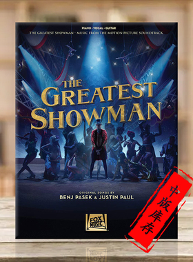 马戏之王歌舞电影原声音乐 声乐吉他和钢琴 海伦德乐谱书 THE GREATEST SHOWMAN Music from the Motion Picture HL00250373