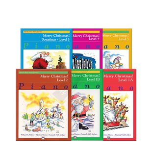 快乐钢琴基础教程 圣诞快乐 1A级至5级 Alfred原版乐谱书 Alfreds Basic Piano Library Merry Christmas
