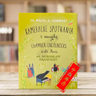 Chamber PWM13195 乐谱 Music With Encounters Corelli and Bach 波兰PWM原版 巴赫和科雷利室内乐简易作品集小提琴大提琴和钢琴
