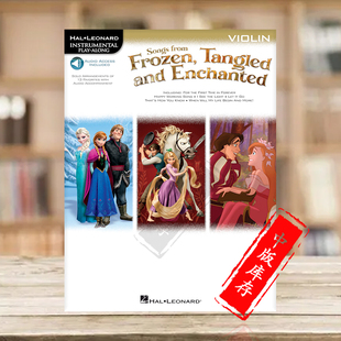 Frozen 魔法奇缘选曲 Songs 冰雪奇缘 Tangled Violin 附在线音乐下载 Enchanted 小提琴独奏 HL00126928 海伦德乐谱书 and from
