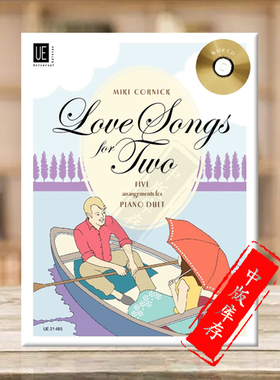 科尼克 爱情歌曲集 钢琴二重奏 含CD 维也纳UE原版乐谱书 Cornick Love Songs for Two for piano 4 hands UE21485