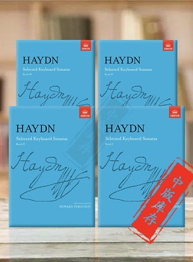海顿 键盘奏鸣曲选集 全套共一至四卷 英皇考级教材 ABRSM原版乐谱书 Haydn Selected Keyboard Sonatas Book I-4