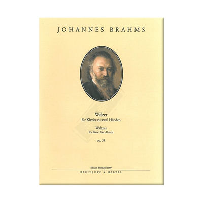 勃拉姆斯钢琴圆舞曲原版乐谱书