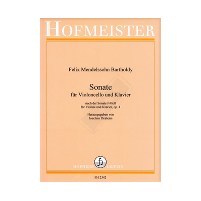 门德尔松F小调奏鸣曲Op4大提琴