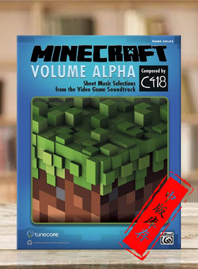 我的世界 钢琴独奏 C418 Alfred原版乐谱书 Minecraft Volume Alpha Piano 00-42252