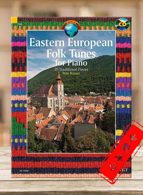 东欧民谣曲调 25首传统钢琴曲目 附CD 德国朔特原版进口乐谱书 Eastern European Folk Tunes Piano 25 Traditional Pieces