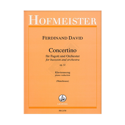 戴维德小协奏曲Op12巴松管钢琴