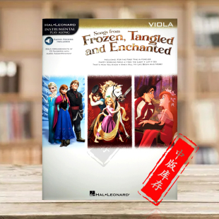 中提琴独奏 HL00126929 Viola FROZEN 魔发奇缘 魔法奇缘选曲 TANGLED 乐谱书 海伦德原版 ENCHANTED 冰雪奇缘 SONGS AND FROM