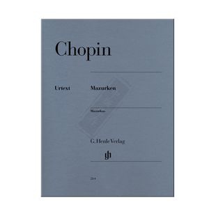 【促销】肖邦 玛祖卡曲集 钢琴独奏带指法 亨乐原版乐谱书 Henle Frederic Chopin Mazurkas Piano HN264