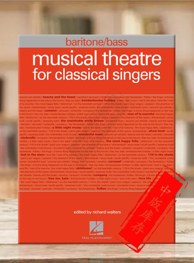 47首古典音乐 中音 低音 海伦德原版乐谱书 Musical Theatre for Classical Singers Baritone Bass HL00001227