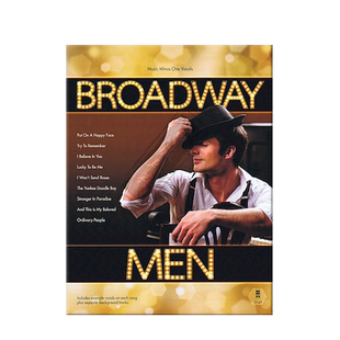 好莱坞男声作品曲集 附CD MMO原版乐谱书 various Broadway Men Softcover with CD HL00153144