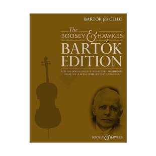 巴托克 作品集 大提琴和钢琴 含CD 博浩原版乐谱书 Bartok for Cello and Piano BH13521