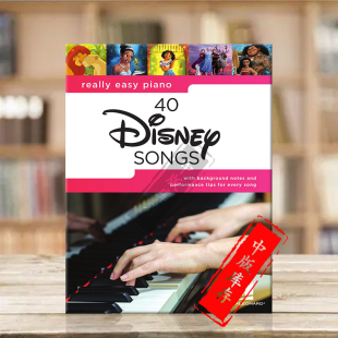 Piano HL00457282 海伦德原版 Songs Disney Easy Really 乐谱书 简易钢琴 迪士尼歌曲40首