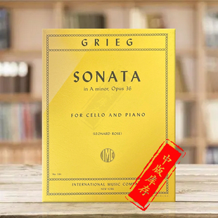 原版 IMC591 piano A小调Op36 附钢伴 minor Grieg 进口乐谱书 and 格里格大提琴奏鸣曲 Sonata cello