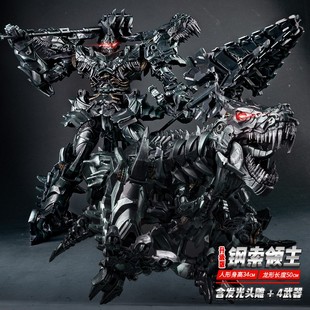 变形玩具合金正版擎天金刚柱钢索恐龙大黄蜂机器人大力神模型手办