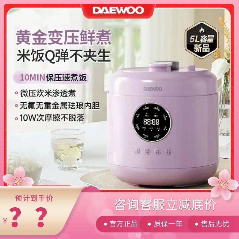 大宇高压锅5L多功能微压电饭煲
