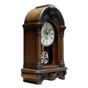 卧室客厅时钟仿古时钟表床头静音报时台钟 创意复古美式 f座钟欧式