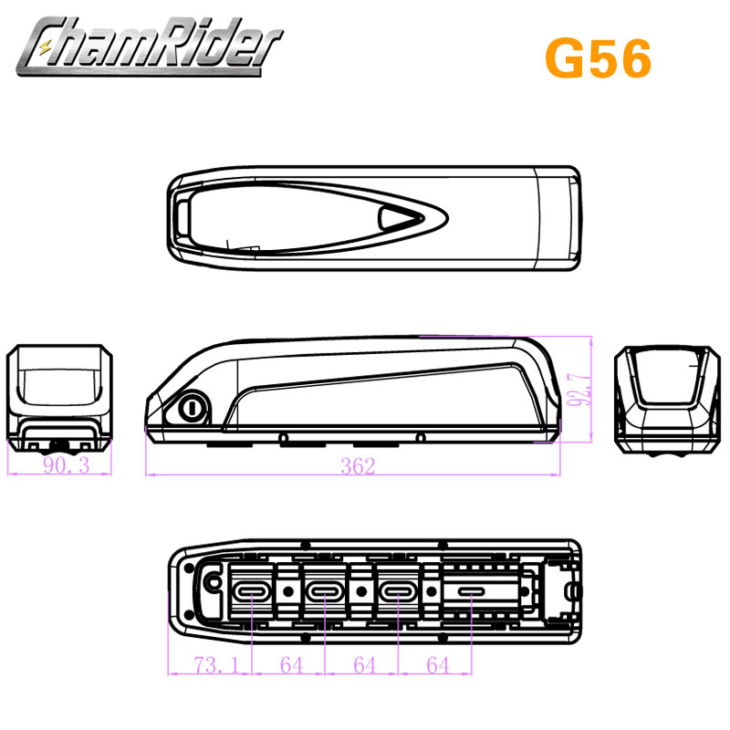 锂电池壳 电池盒G56 G70 Battery Box HaiLong Battery Housing 电动车/配件/交通工具 电动车电池 原图主图