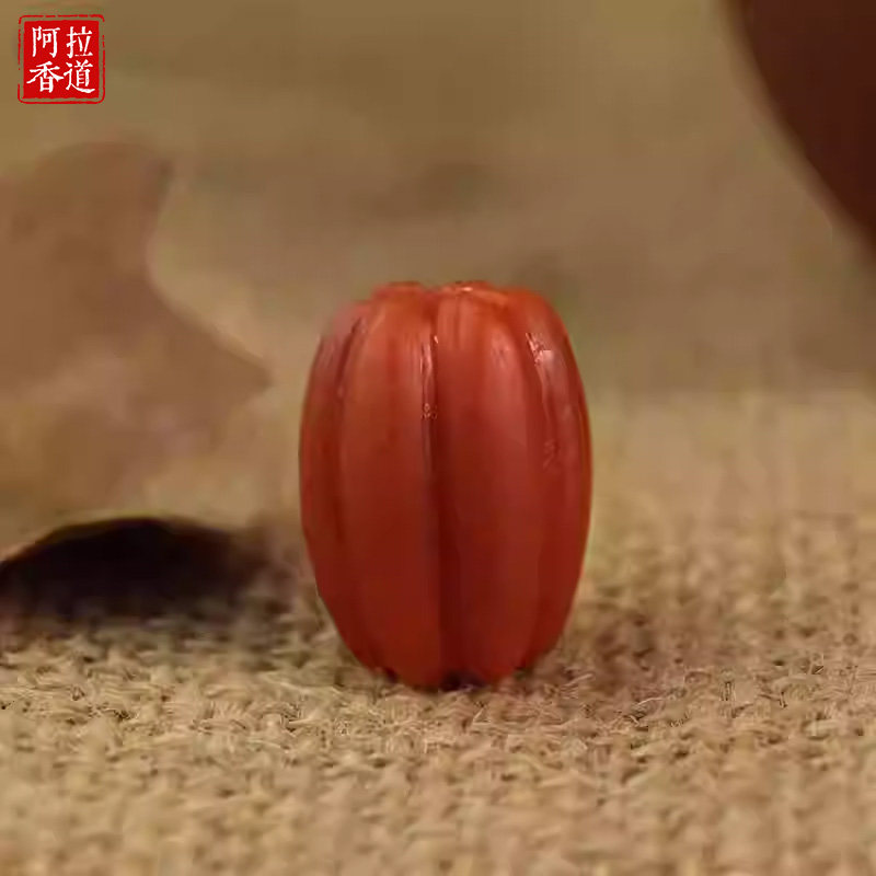 南红玛瑙柿子红瓜珠自然无优化单珠DIY配珠手串手链勒子珠散珠