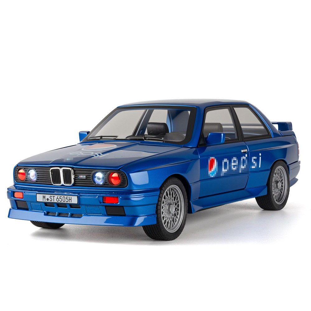 【OK573】(泡沫盒装）仿真1:24可乐版M3合金汽车模型玩具金属礼物