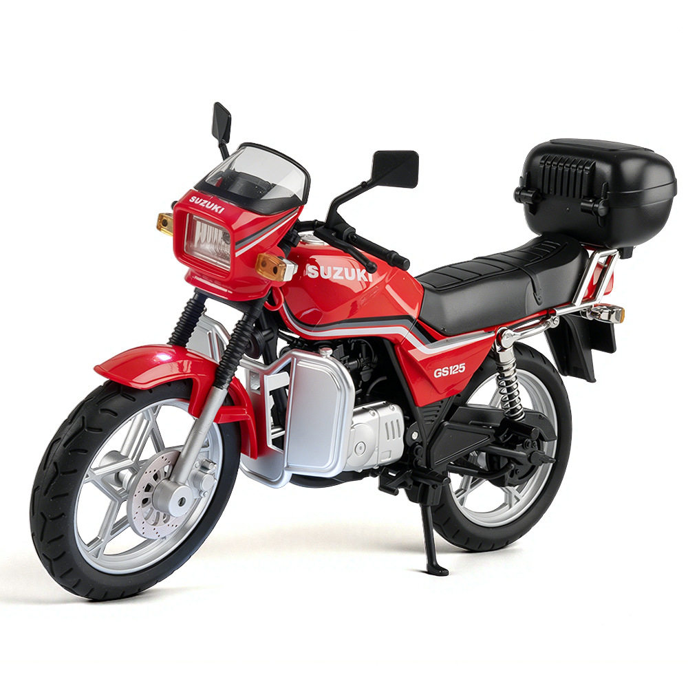 【OK573】(盒装)仿真1比12正版铃木GS125合金摩托车模型摆件玩