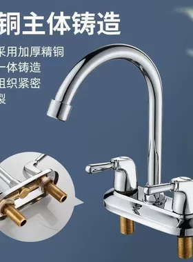 德国进口洗脸盆菜盆水龙头冷热